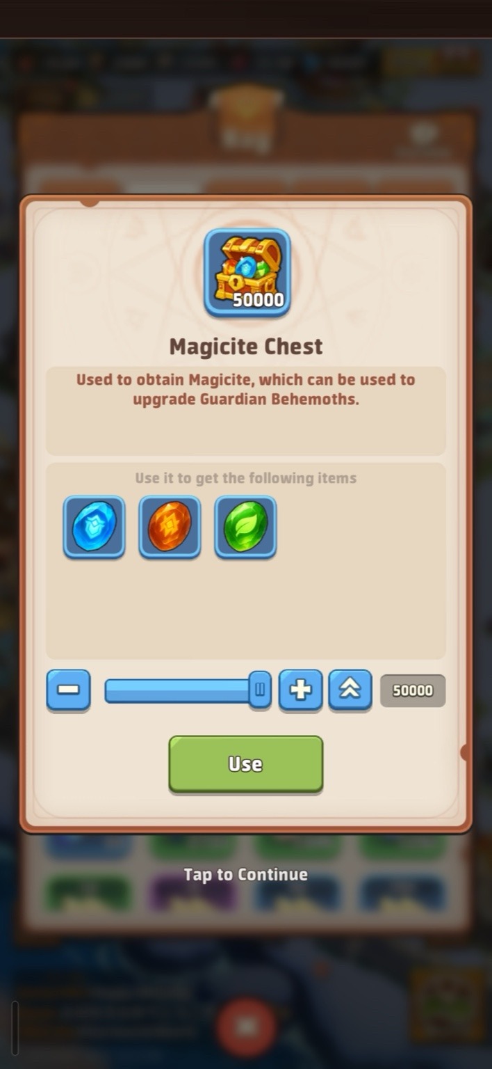 Claim tickets and crystals from your mailbox